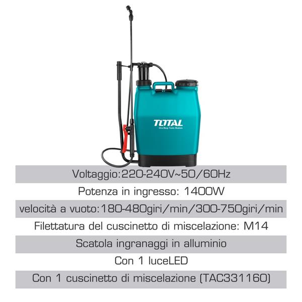 Pompa a Spalla da 16L - 4.5bar