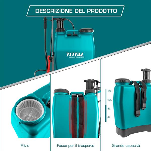 Pompa a Spalla da 16L - 4.5bar