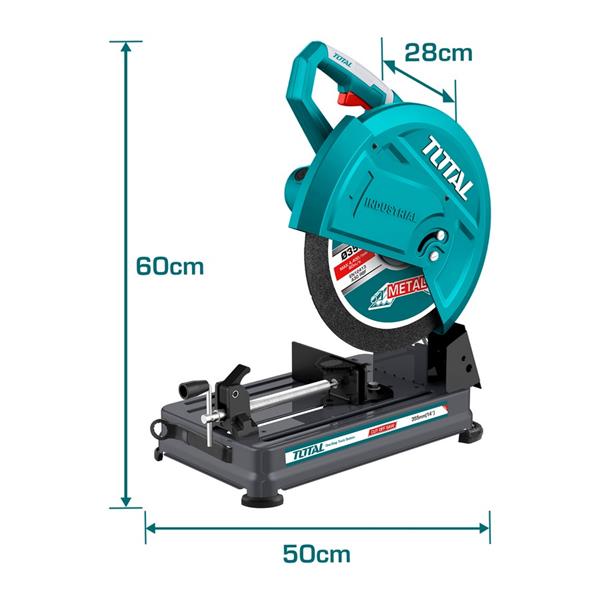 Troncatrice per ferro e metallo 2400W con disco da 355mm