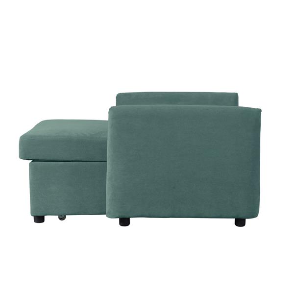 Pouf letto in tessuto 95x107x87cm - Oulida