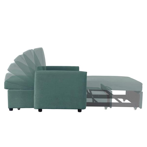 Pouf letto in tessuto 95x107x87cm - Oulida