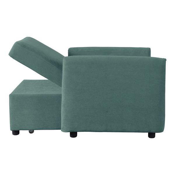 Pouf letto in tessuto 95x107x87cm - Oulida