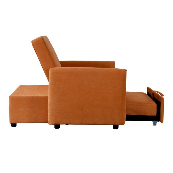 Poltrona letto arancio 95x107x87cm - Oulida