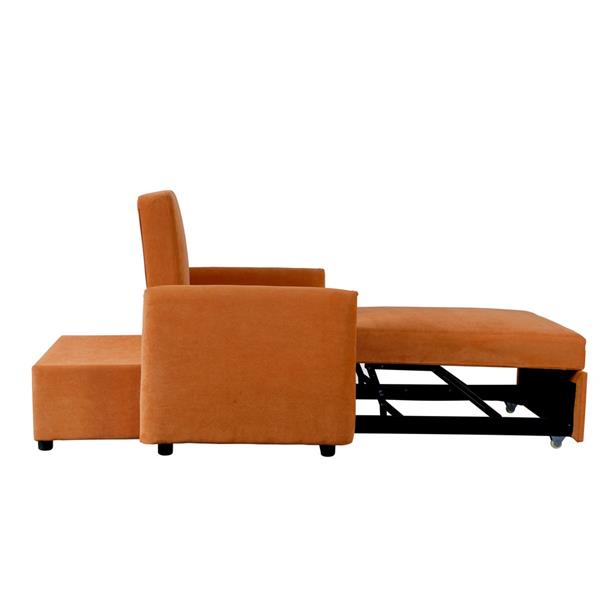 Poltrona letto arancio 95x107x87cm - Oulida