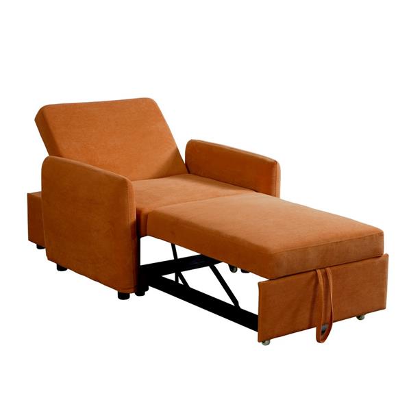 Poltrona letto arancio 95x107x87cm - Oulida