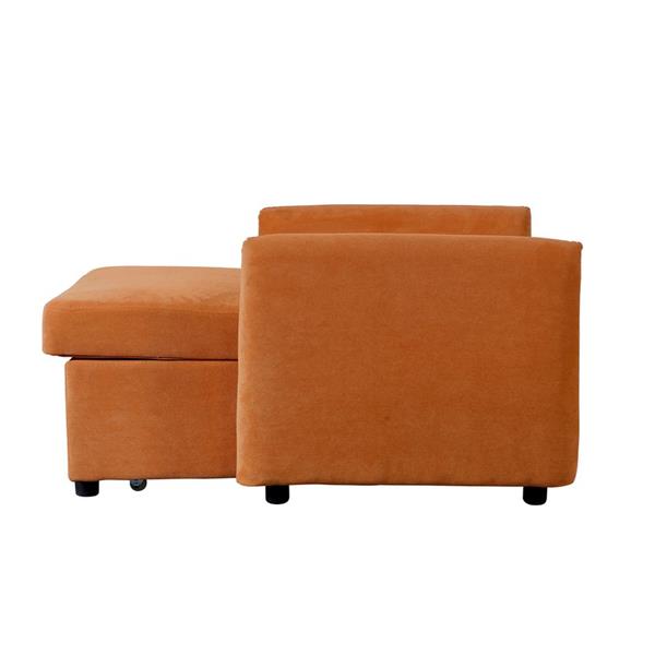 Poltrona letto arancio 95x107x87cm - Oulida