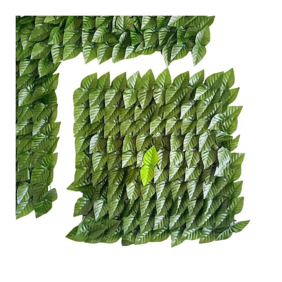 Siepe artificiale 150x300 cm di foglia di mela verde con 3600 foglie