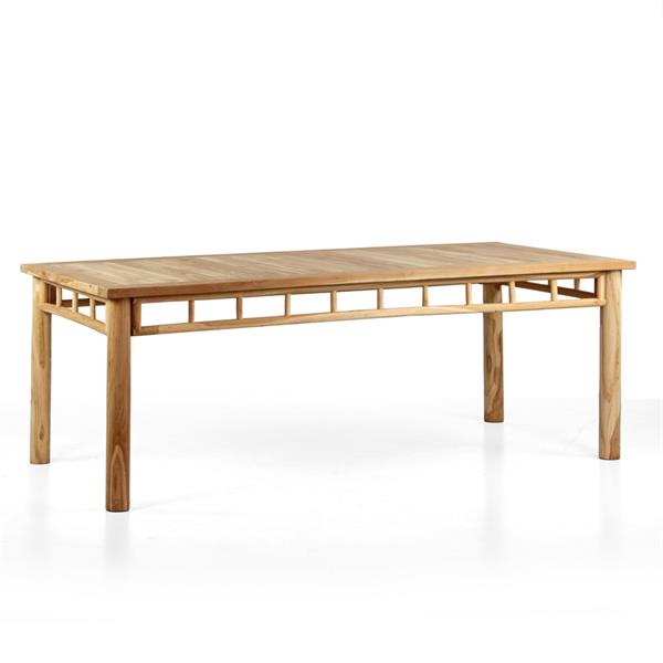 Tavolo da pranzo in teak riciclato 220x100x78cm - Shein