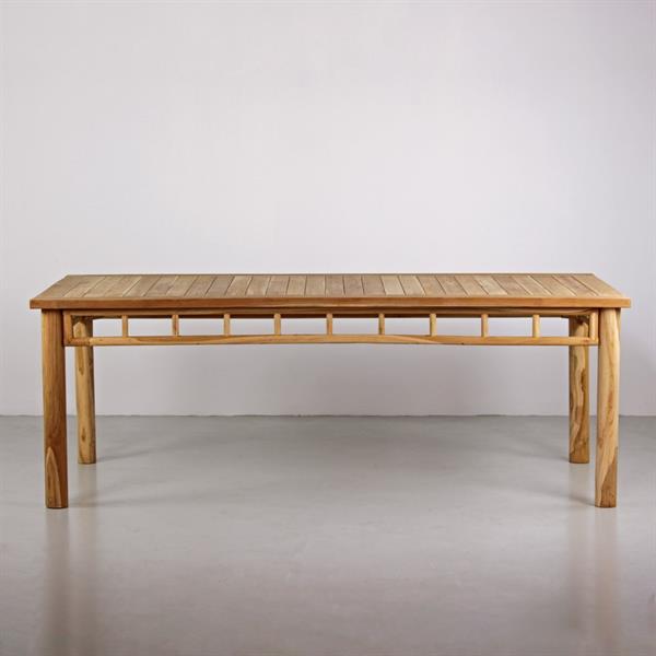 Tavolo da pranzo in teak riciclato 220x100x78cm - Shein