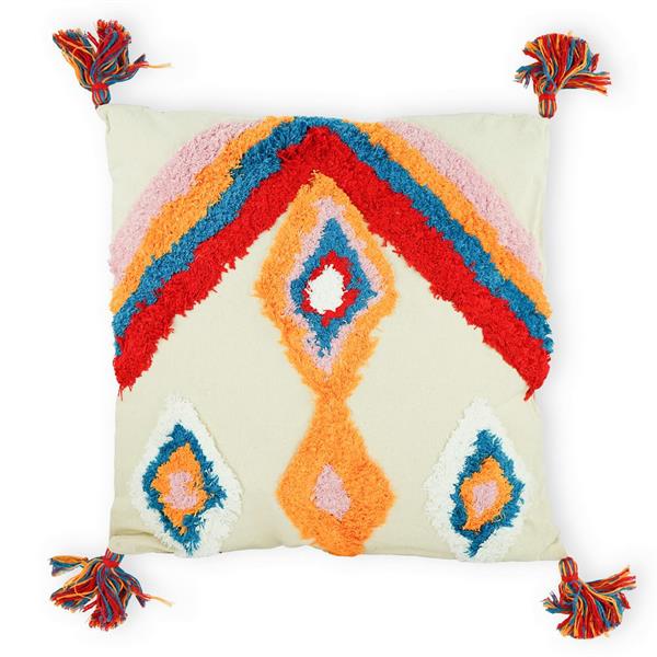 Cuscino da salotto 45x45 colori caldi - Tribal