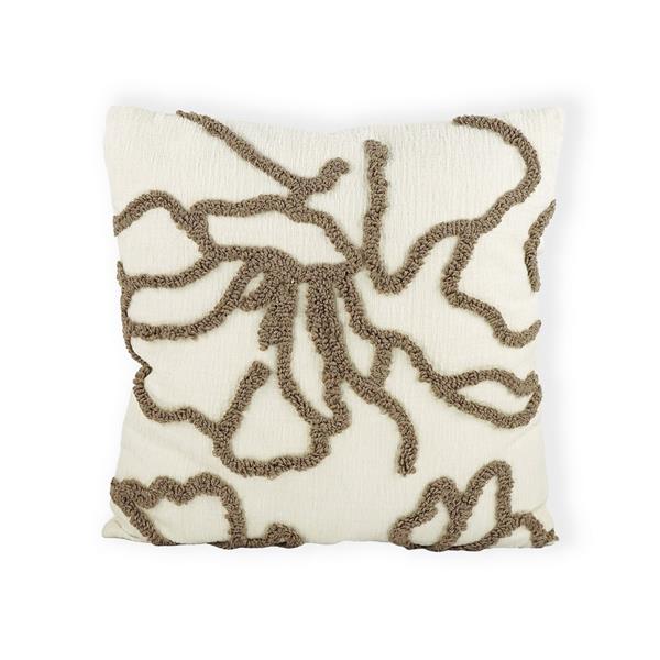 Cuscino elegante con ricamo beige - Radiant