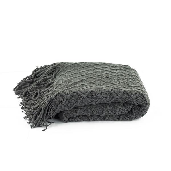 Coperta morbida grigio scuro 130x170 cm - Harmony