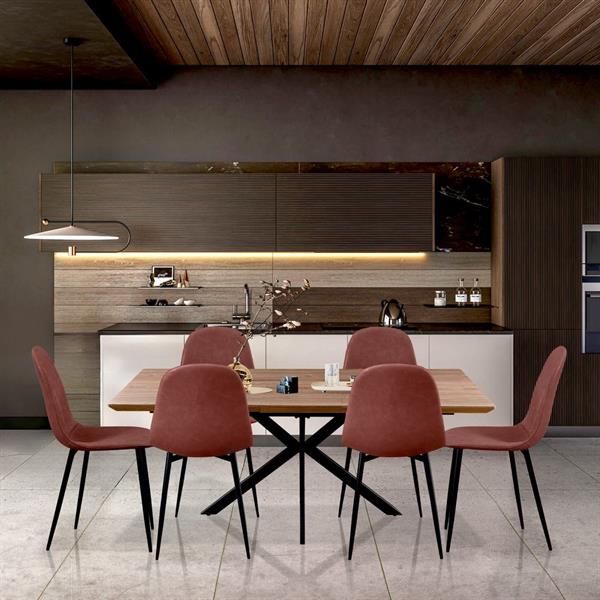 Tavolo allungabile con top  effetto rovere 150-190 cm - Gabry