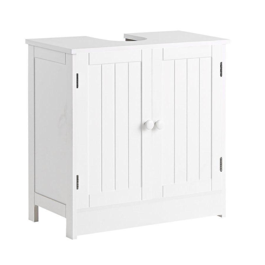 Mobiletto bagno sottolavabo a 2 ante bianco 60x30x60 - Caroline