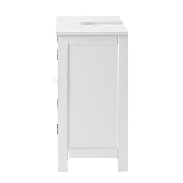 Mobiletto bagno sottolavabo a 2 ante bianco 60x30x60 - Caroline