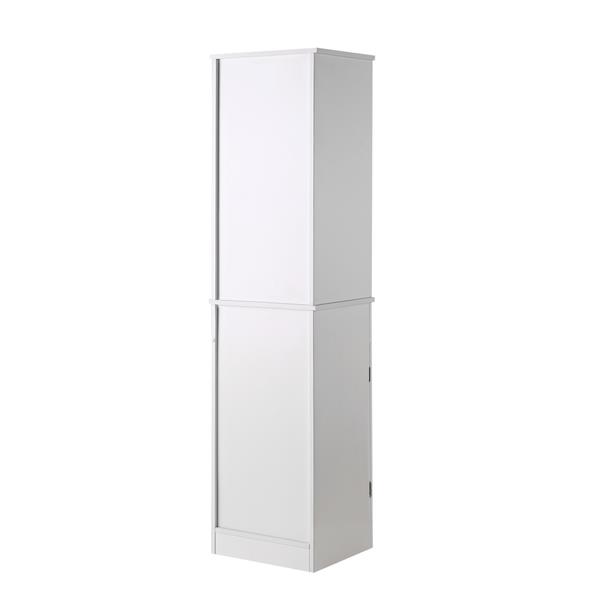 Mobile colonna per bagno 38x34x161 bianco - Aloe