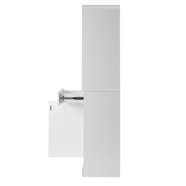 Mobile colonna per bagno 38x34x161 bianco - Aloe