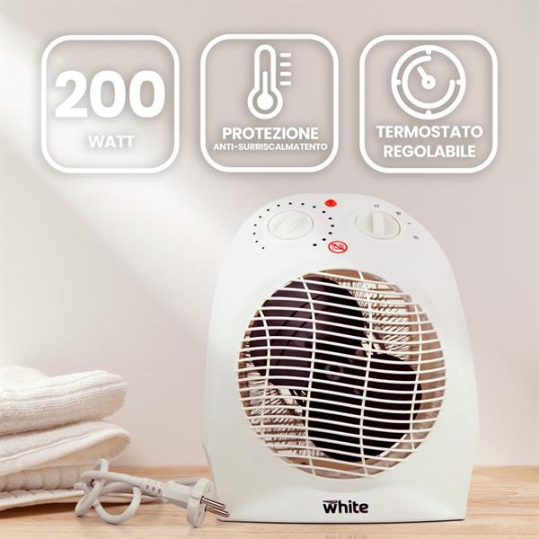 Termoventilatore da bagno 230v con potenza regolabile