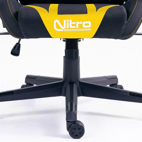 Sedia da gaming ufficio giallo nera in tessuto ed ecopelle - Flyco Pro