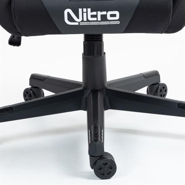 Sedia da gaming nera in tessuto ed ecopelle con omaggio - Flyco Pro