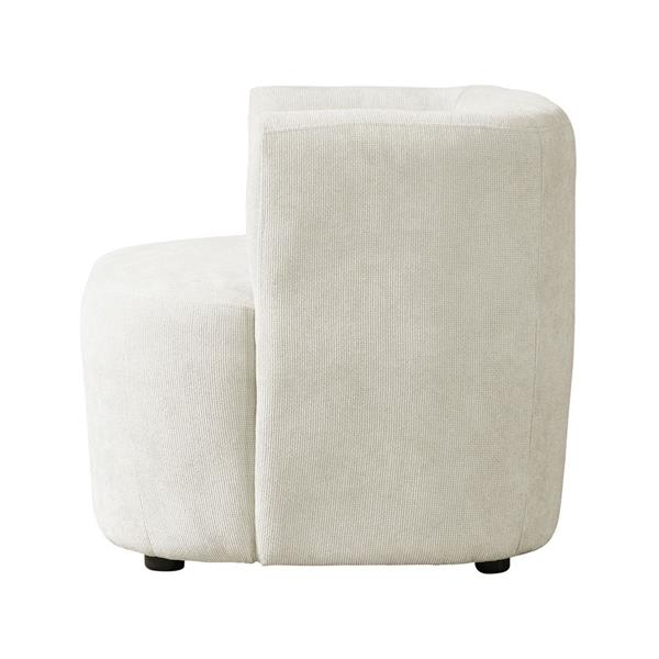 Poltrona design 75x70x68 cm in tessuto beige - Seattle