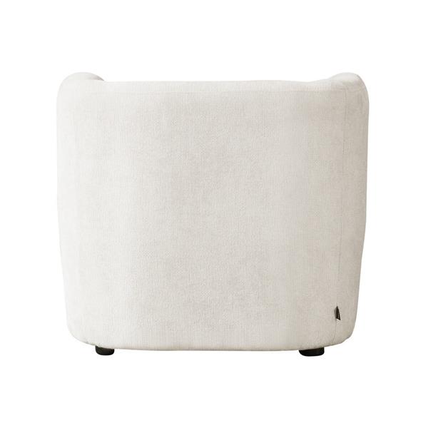 Poltrona design 75x70x68 cm in tessuto beige - Seattle