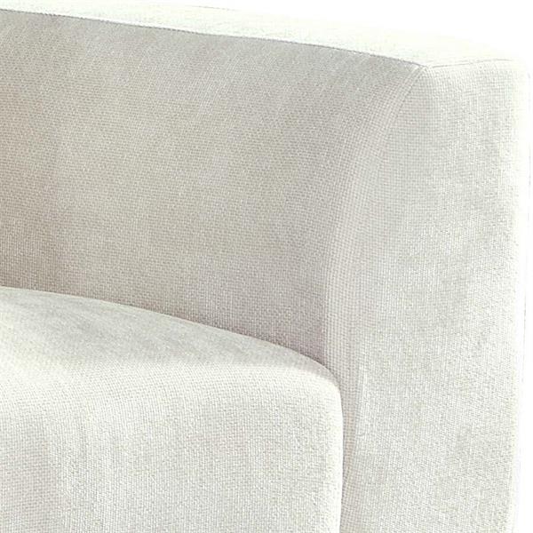 Divano 3 posti in tessuto beige 252x99x72 cm - Cloe