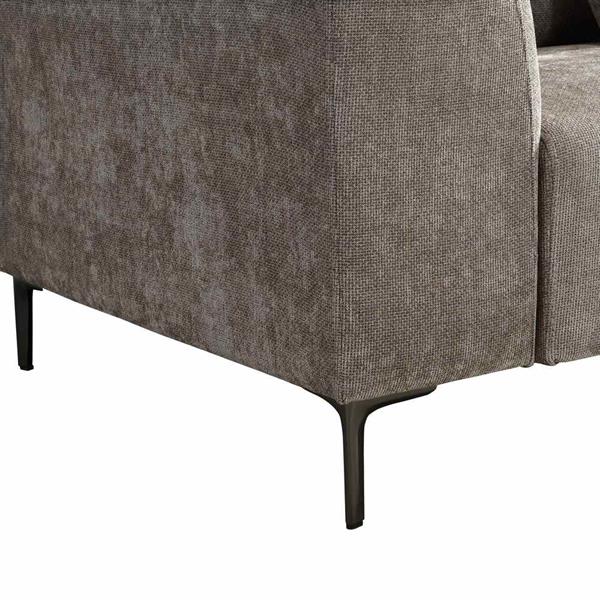 Divano moderno 3 posti marrone 252x99x72 cm - Cloe