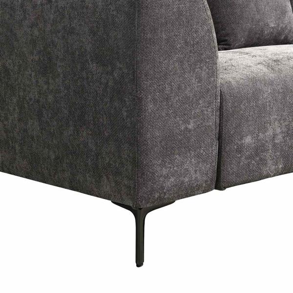 Divano design 3 posti grigio scuro 252x99x72 cm - Cloe