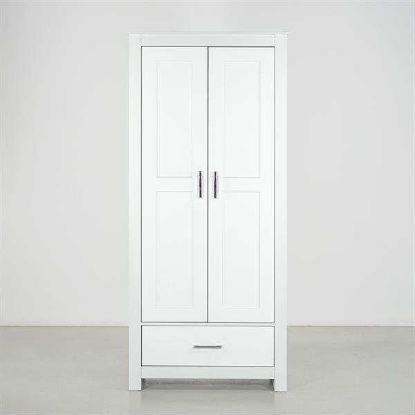 Armadio da cameretta 180x80x50 cm bianco opaco - Ginevra