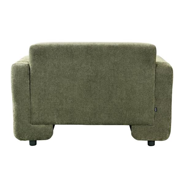 Poltrona moderna in tessuto verde scuro 111x90x72 cm - Paris