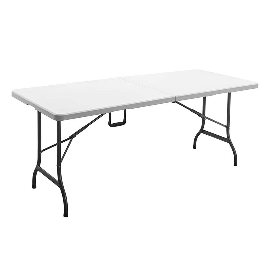 Tavolo richiudibile salvaspazio 152x70x74 cm bianco liscio